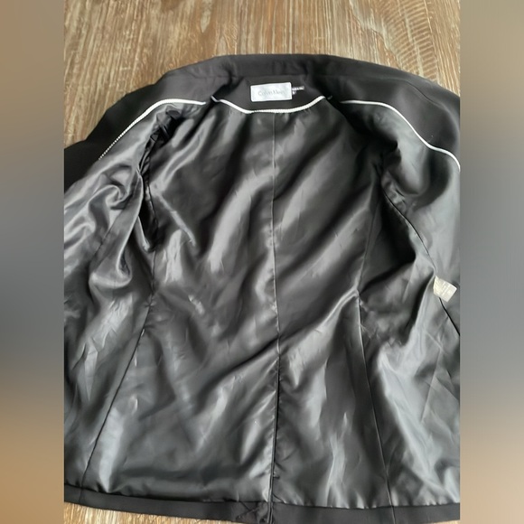 Calvin Klein one button blazer black size 4 - Picture 5 of 11